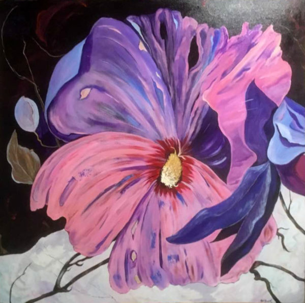 Hibiscus-4-by-4-deep-canvas-acrylic-aluminum-framed-1750